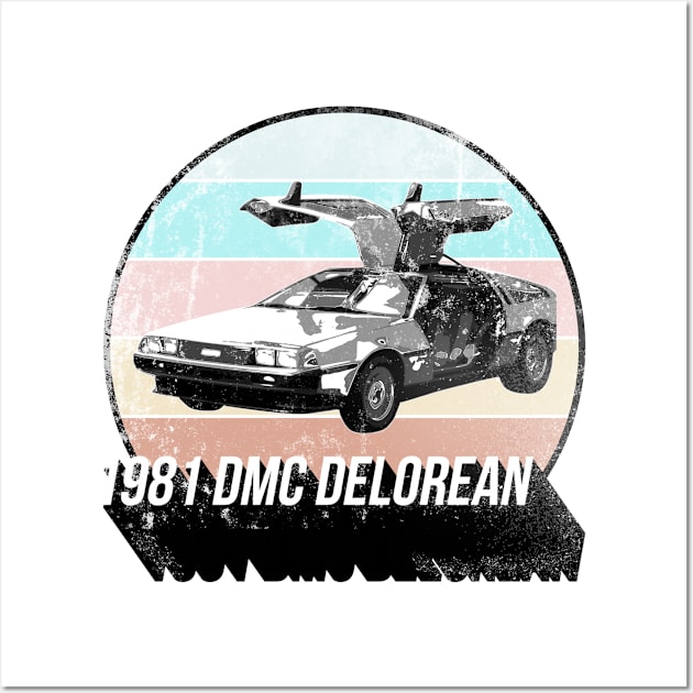 1981  DMC DeLorean Wall Art by Worldengine